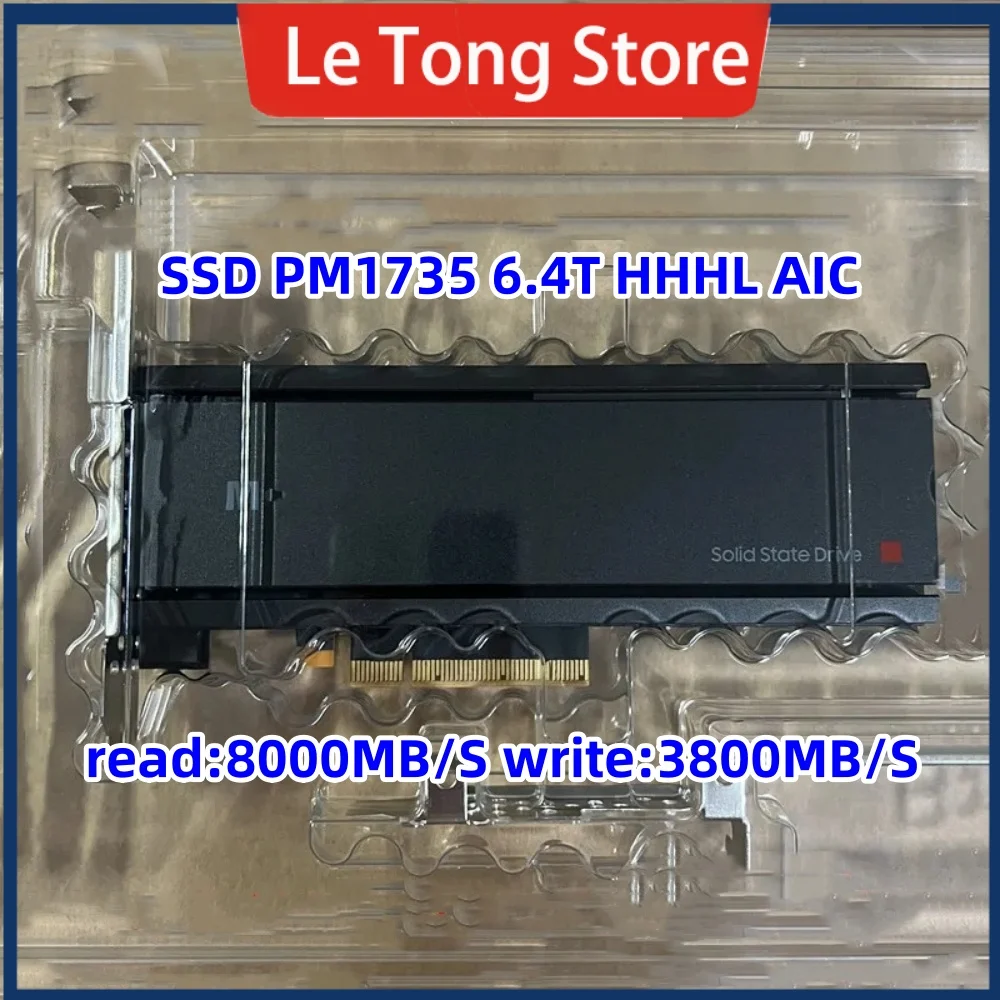 جديد وأصلي لهاتف سامسونج PM1735 1.6T 3.2T 6.4T HHHL PCIE4.0 بطاقة AIC Enterprise Solid State SSD