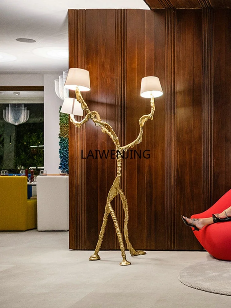 

Light luxury floor lamp post-modern all-copper branch artistic sense creative living room floor lamp