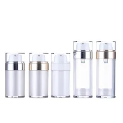 30/50ml Empty Airless Pump Jar Refillable Creams Gels Lotions Dispenser Travel Leak Proof Cosmetic Container Vacuum Bottle