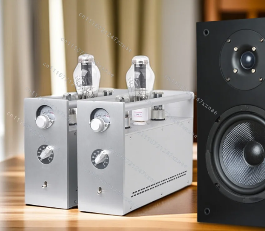 HIFI Stereo Amplifier 2-Channel Home Theater Audio Amplifier, A80 300B Dual Mono Vacuum Tube Amplifier Class  Audiophile, 1 Pair
