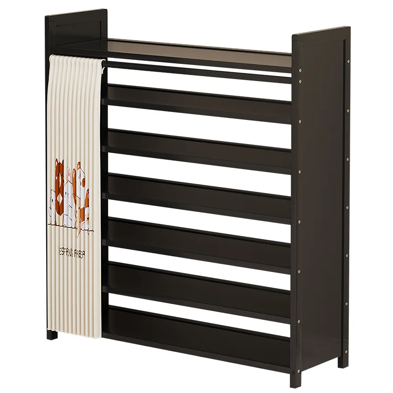 

Household shoe rack door multi-layer rack dustproof foldable installation-free shoe cabinet dormitory