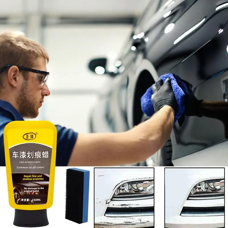 

Car Scratches Repair Agent Universal Auto Anti Scratch Wax Car Body Grinding Compound Auto Marks Scuffs And Water Spots Remover