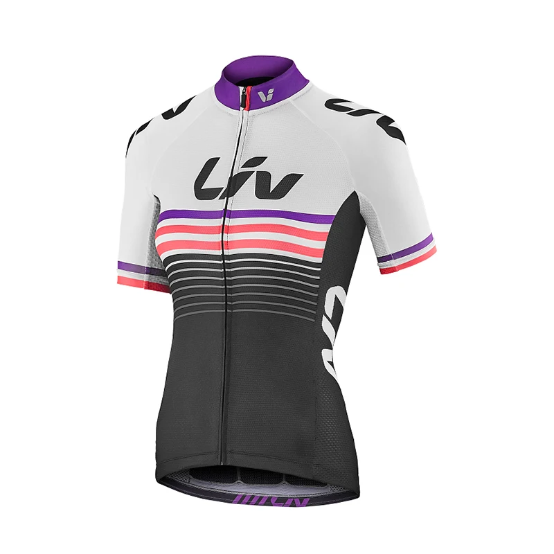 

White Liv Cycling Jersey New Professional Lightweight Short Sleeve Woman Bike Sweatshirt Ciclismo Hombre Cycling Clothing