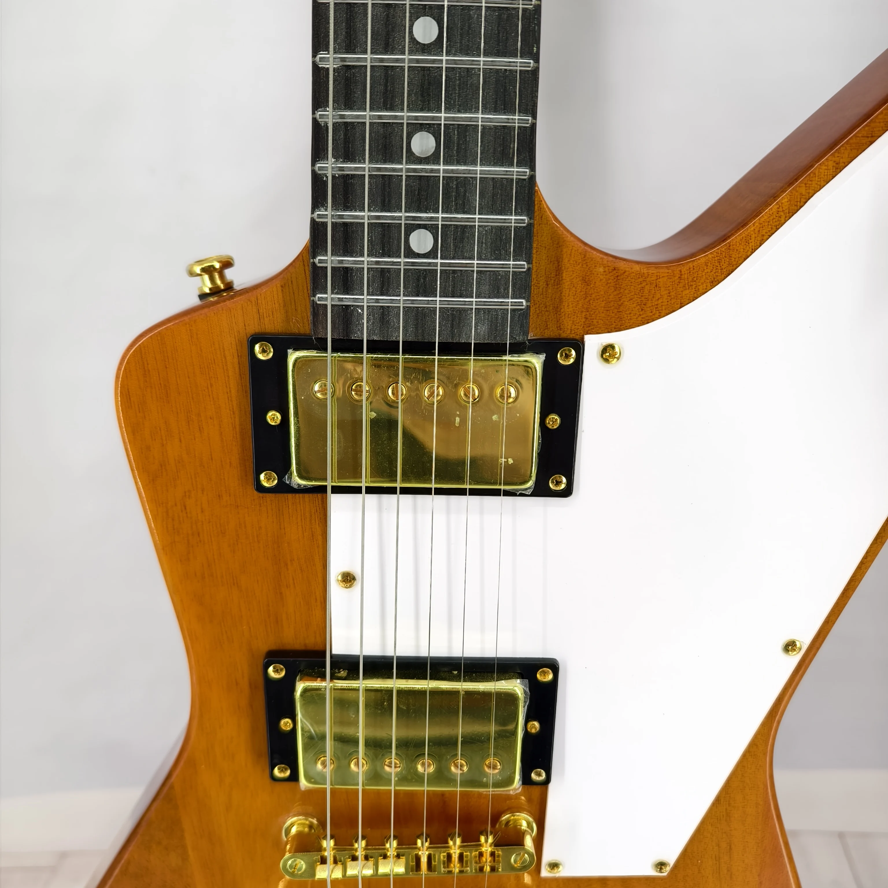 

Natural Mahogany 70s Guitar HH Vintage Humbuckers for Warm Classic Rock Ready to Play Free Shipping