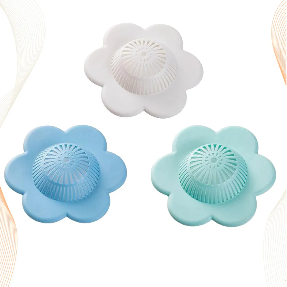 

Набор из 3 силиконовых фильтров для слива в полу, в форме полой ладони, для кухни, ванной, душа, раковины, уловитель пищевых отходов, защита от засоров