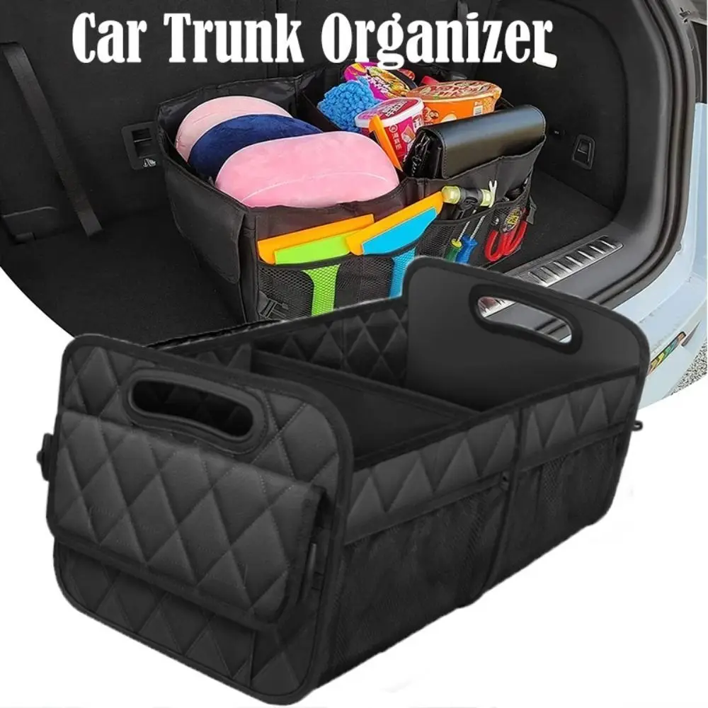 

Waterproof Car Trunk Organizer Car Accessories 50L Storage Capacity Trunk Storage Bag Big Capacity Auto Organizer
