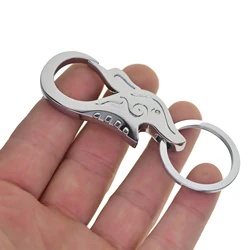 silver mirror plated Super fine Tibetan pattern Cloud metal quick release Hook keychain Carabiner Key ring DIY FOB EDC gift