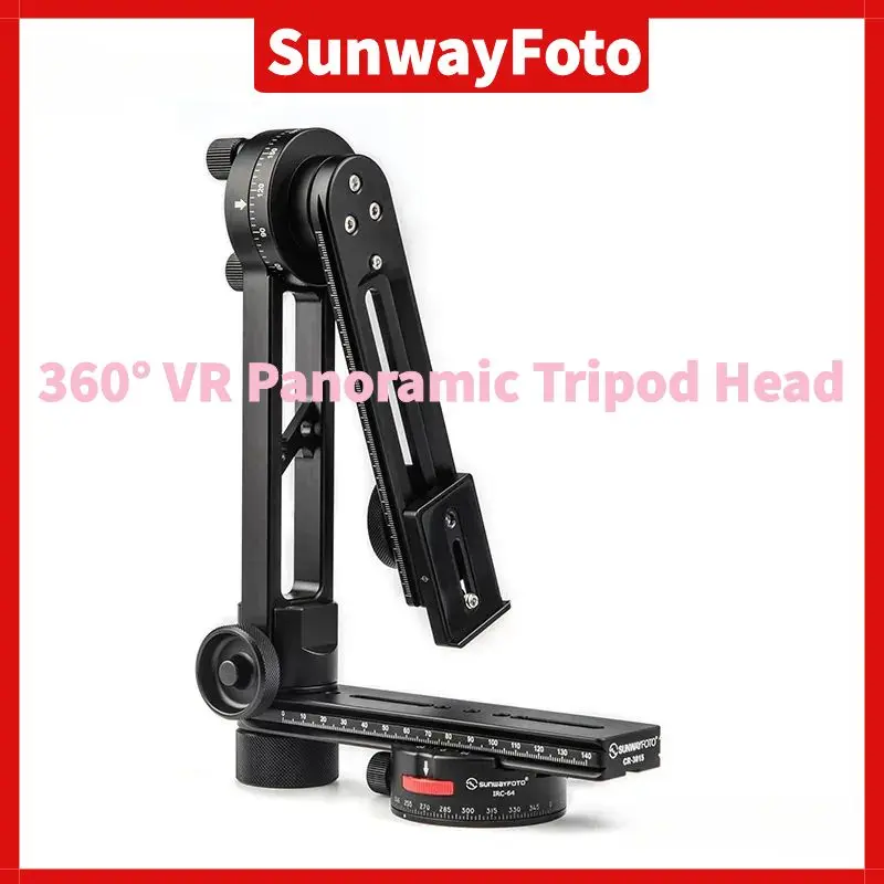 SUNWAYFOTO Full view Tripod head 360°Rotator Panoramic Tripod Head Camera Stand Panorama Head for Manfrotto Benro CR-3015