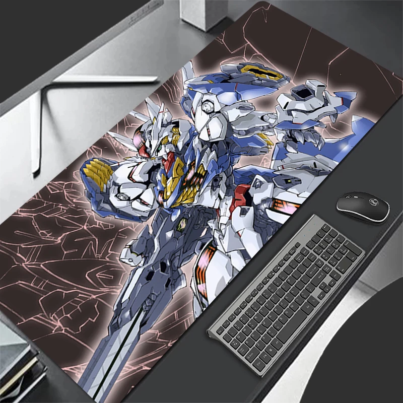 Mechanical Warrior Gundam Aerial Mousepad Office Computer Desk Mat Keyboard Mouse Pad Cushion Non-slip Deskpad PC Large Mousepad