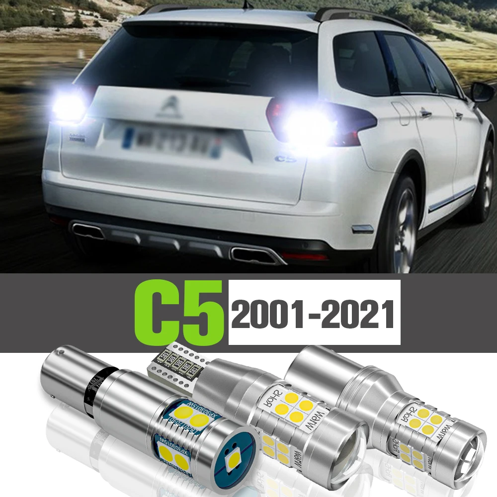 2x LED Reverse Light Accessories Backup Lamp For Citroen C5 Aircross 2001-2014 2007 2008 2009 2013 2014 2015 2018 2019 2020 2021