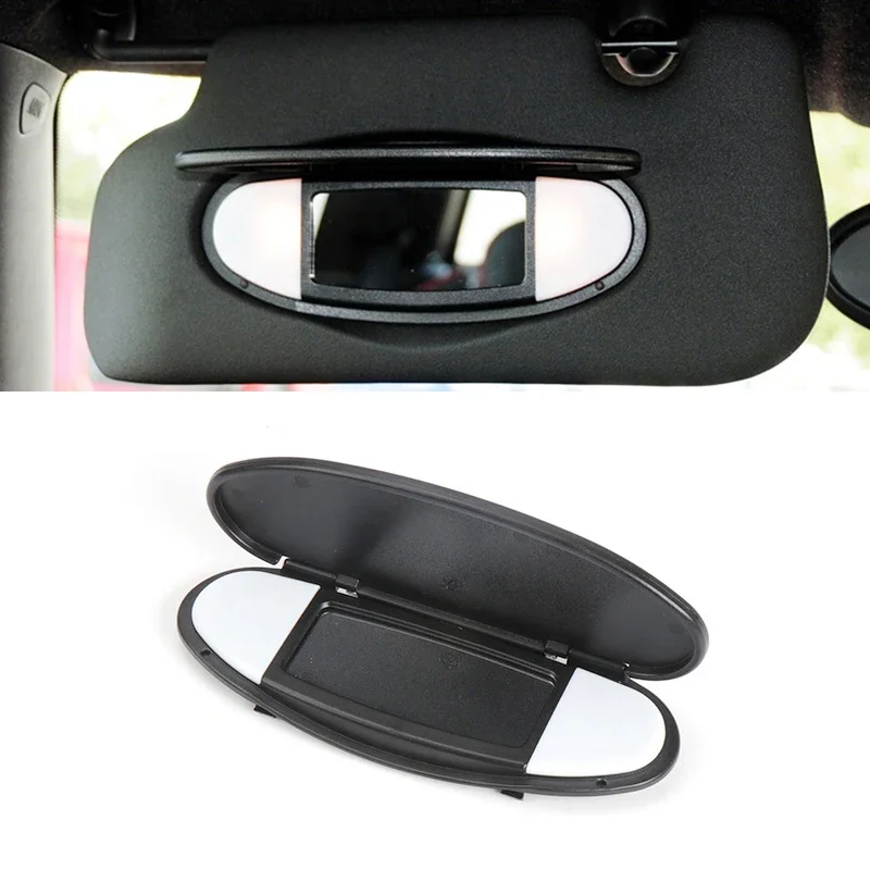 For BMW Mini R50 R56 R55 R60 Car Sun Visor Shield Shade Makeup Mirror Plastic Cover 2007-2014 Interior Accessories 51167361833