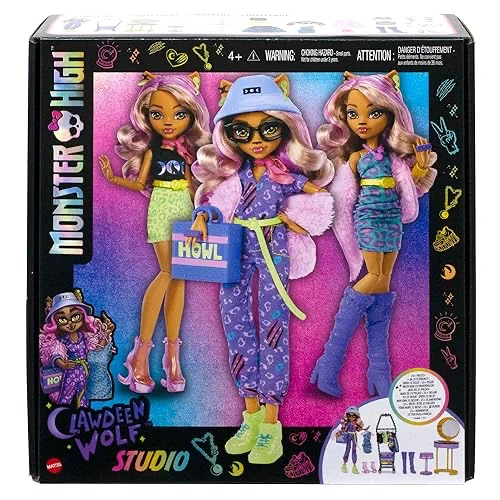 

Monster High School Double Grey Cat Doll Authentic Bad Cat Phantom Fashion Party Blood Girl Wolf Sister Fish Girl Toy