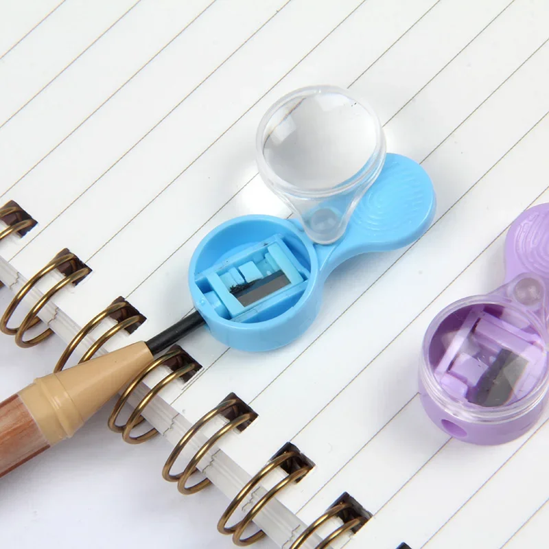 6pcs Mini Pencil Sharpener for 2.0mm Mechanical Pencil Thick Pencil Lead Sharpener External Storage for Easy Student Stationery