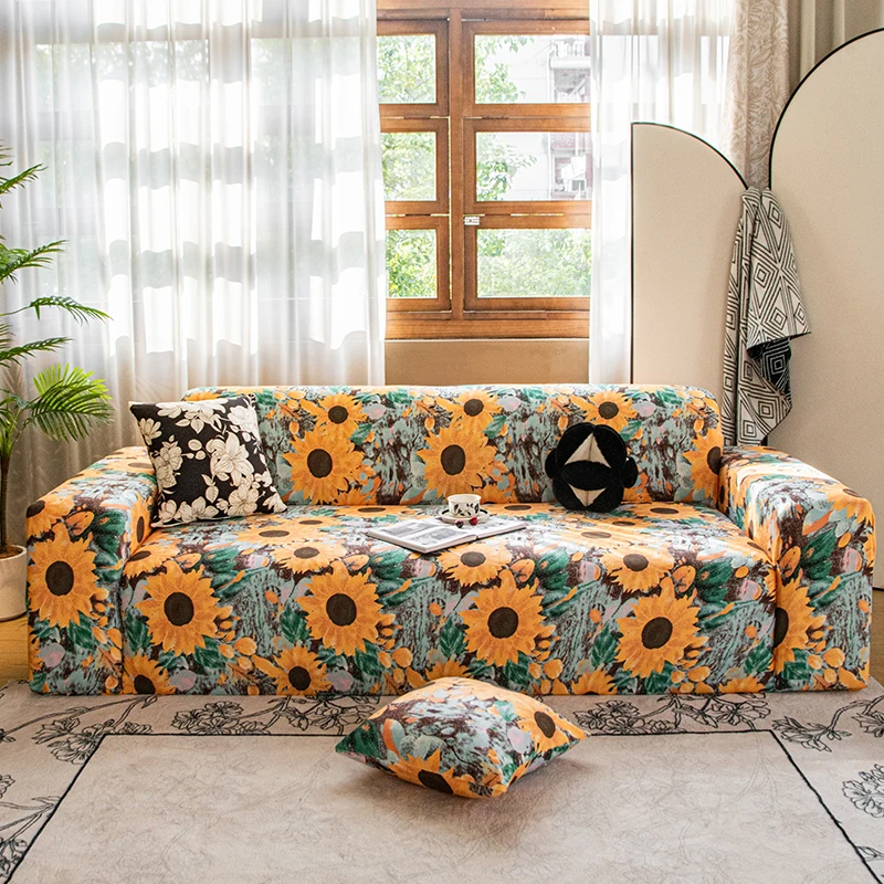 Thick Jacquard Sofa Cover for Living Room 1/2/3/4 Seater Elastic Sofa Cover L-shaped Corner Sofa Cover