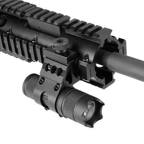 1PCS 25.4mm Quick Release Offset Flashlight Scope Mount 20mm Rail 45 Degree Sight Mount Hunting Accessories