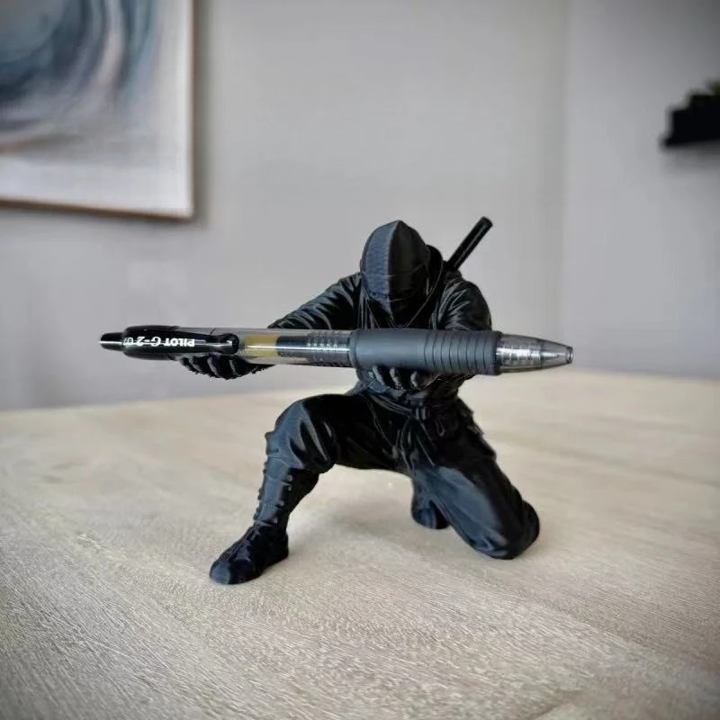 Cool ninja pen holder fashionable creative desktop decoration multi-functional can hold ballpoint pens etc 3D printing holder