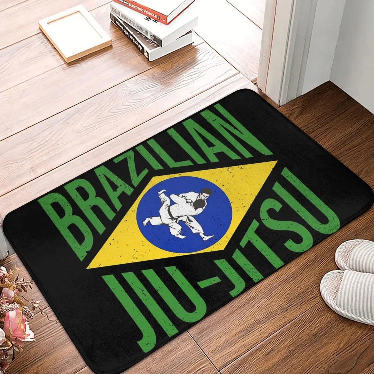 Brazilian Jiu-Jitsu BJJ - Gift For Martial Arts Lovers Anti-slip Doormat Floor Mat Carpet Rug for Kitchen Home Footpad Mats