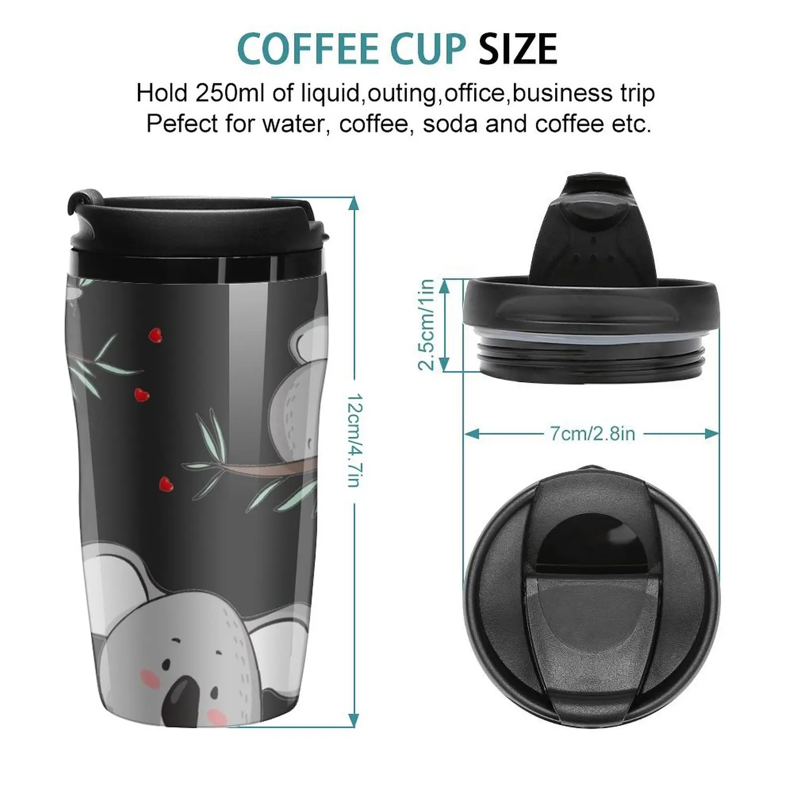 New Koalas in Love - Baby Koala Bear Travel Coffee Mug Thermal Coffee Bottle Coffee Cups Sets Thermos Cup