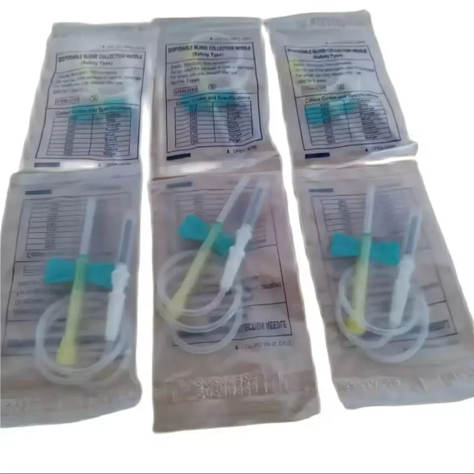 100pcs/lot Disposable Butterfly Blood Collection Needle double wing type Blood Collection Needle Pet Care Room Cat Dogs Animal