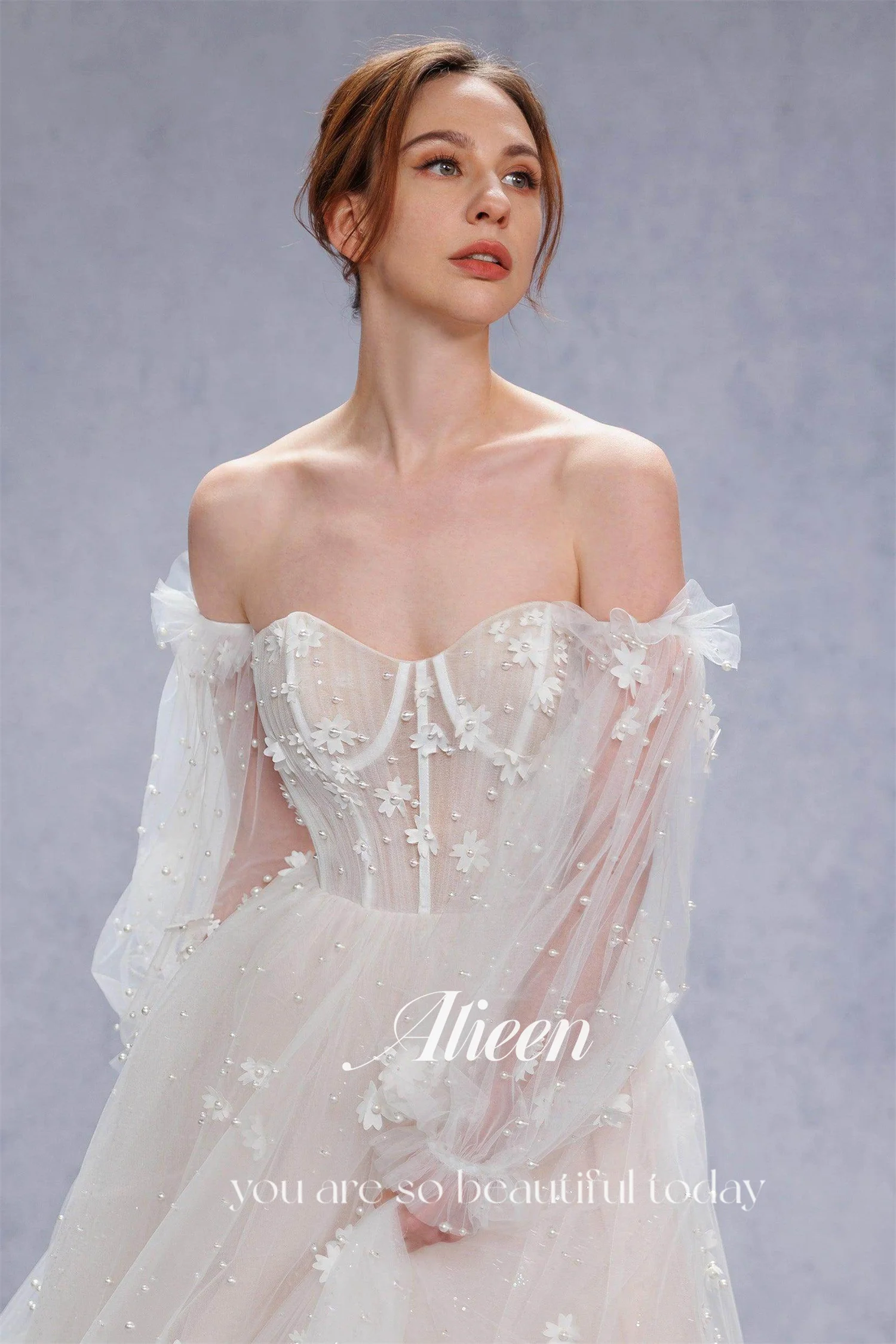 Aileen فساتين الحفلات الأنيقة 2025 فستان الزفاف فستان سهرة نسائي Fساتين Sherese على شكل قلب على شكل حرف a مطرز بالخرز مخصص للحفلات الراقصة