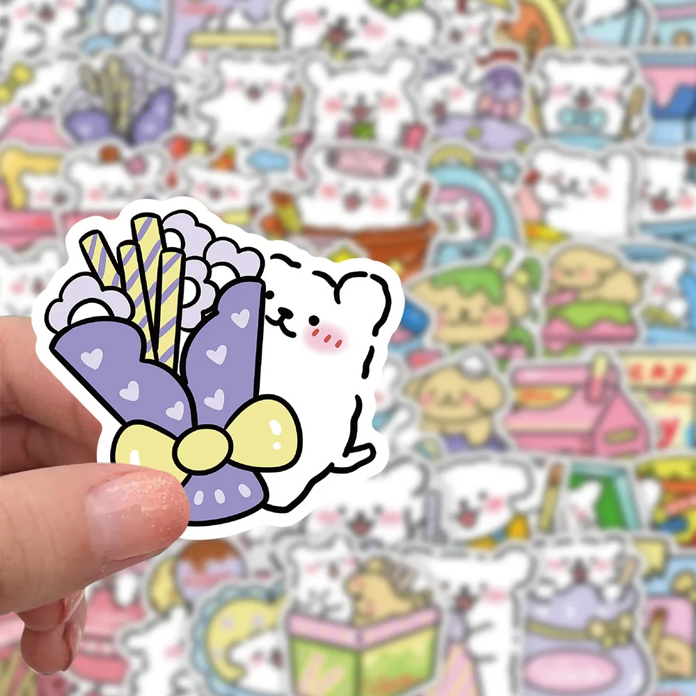 51PCS การ์ตูนต้นฉบับสีเขียวสายลูกสุนัขสติกเกอร์ DIY ของเล่นเด็กแล็ปท็อปสเก็ตบอร์ด Decals สติกเกอร์