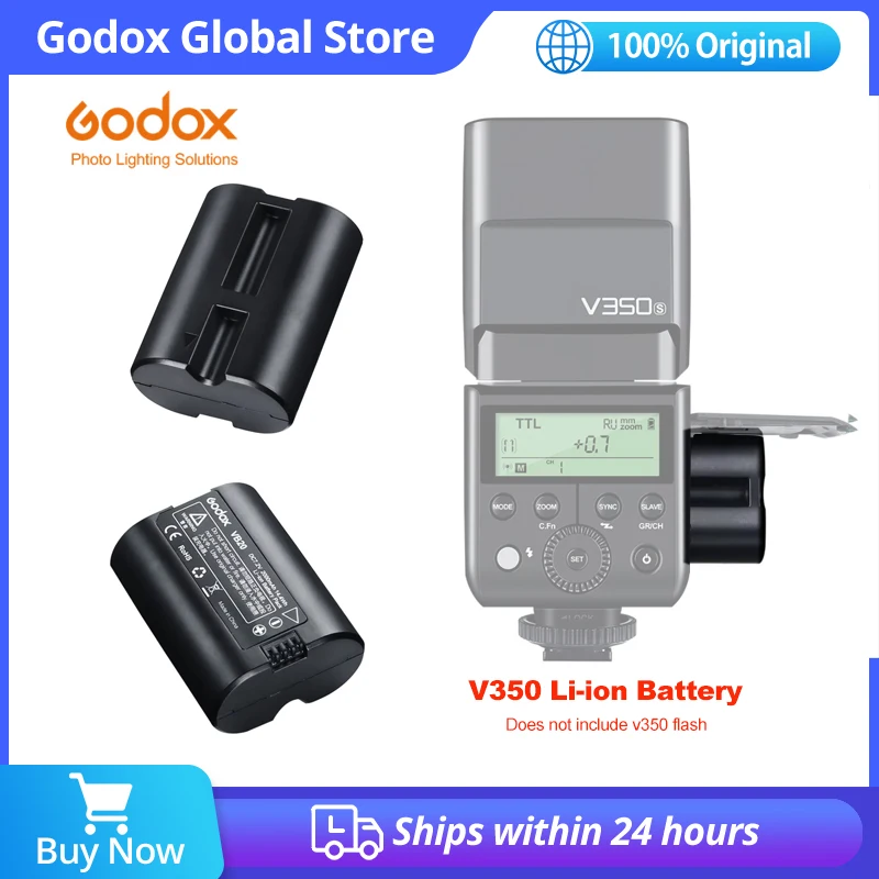 

Godox VB20 V350 Speedlite Flash 7,2 В 2000 мАч литий-ионный аккумулятор для Godox V350C V350N 350S V350F V350O Speedlite (аккумулятор VB20)