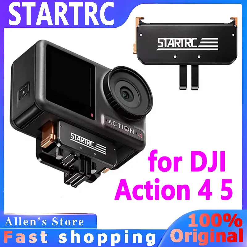 STARTRC Camera Magnetic Mount for DJI Action 5 Quick Release Adapter Extension Base Foldable Stand Bracket Camera Accessories