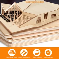 Customized Basswood Board Thickness 1.5mm/2mm/3mm/4mm/5mm/6mm/8mm/10mm Sheet Material for DIY Model Building Carving Accessories 6