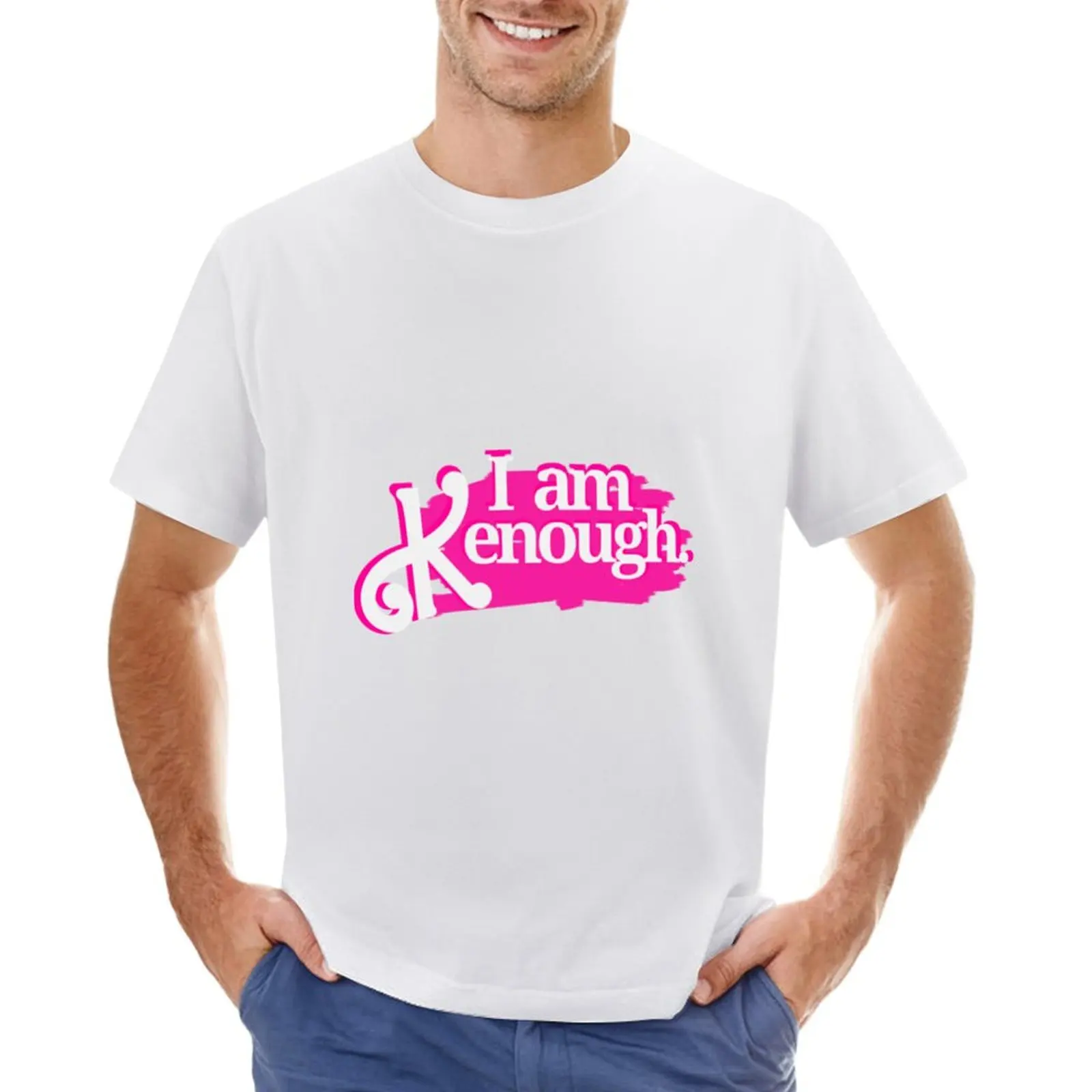 I am kenough - funny i am kenough T-shirt new edition anime Aesthetic clothing workout shirts for men