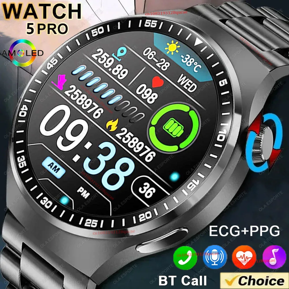 

For Android Smart Watch Men Women GPS 1.36'' Screen Heat Rate Monitor BT Calls Sports SmartWatch Man Waterproof Watch 4 Pro Hw12