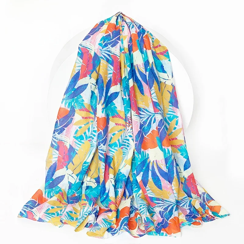 

Beach Vaion Sle Women's Cotton Print Scarf awl Geometric Brand Tailored Goods Multi-Functional Long Rectangle