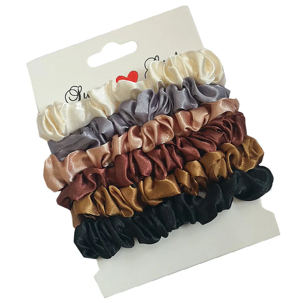 

12Pcs Premium Satin Hair Scrunchies Elastic Hair Ties for Girls Women Fashion Ponytail Holders Stretchy Daily Wear