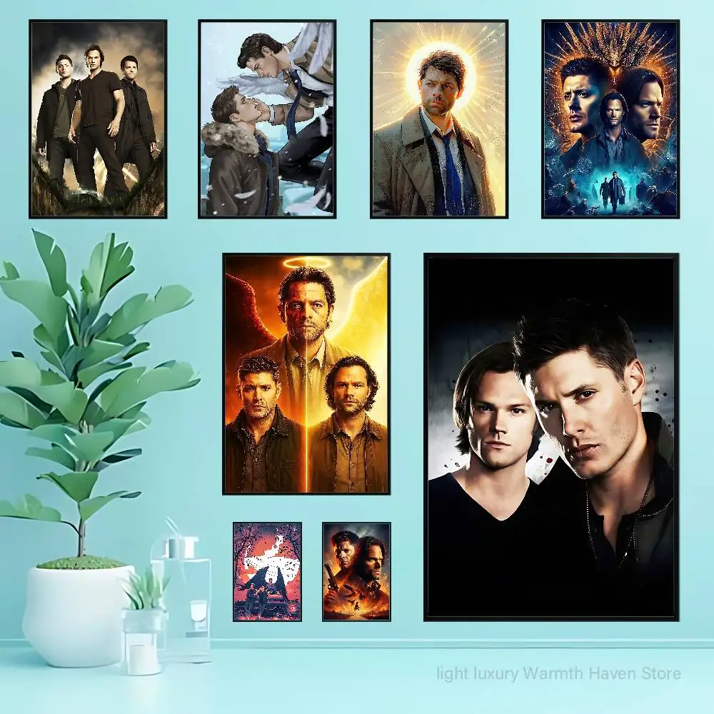 S-Supernaturals D-Dean S-Sam Anime Wall Art Canvas Painting Poster For Living Room Home Decor Decoration Picture