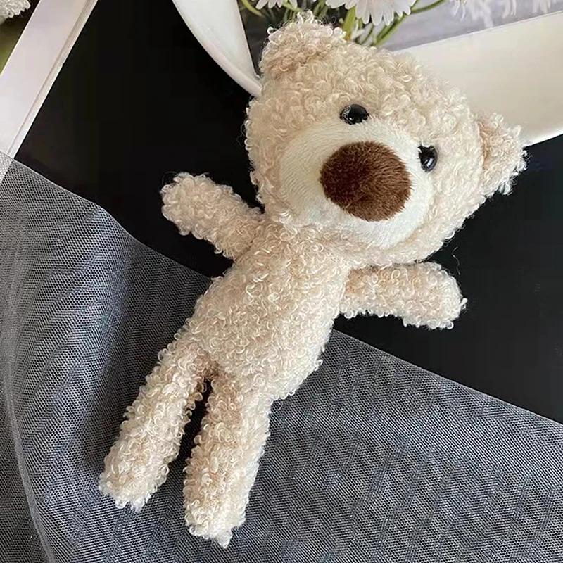 

Cute Stuffed Bear Dolls Soft Mini Animal Plush Keychain Room Decorations Car Decoration Props