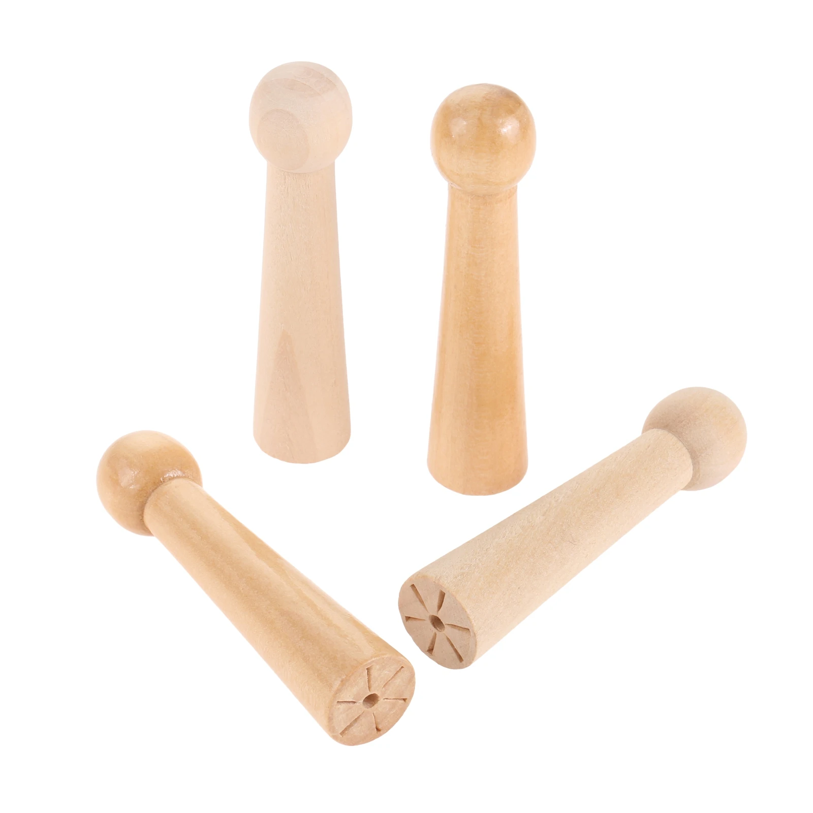 2Pcs 80mm Wooden Pegs Hook Simple Doll Pegs With Screw Nut Hook Shaker Wood Wall Hangers For Clothes Bags Home Decorative Rack