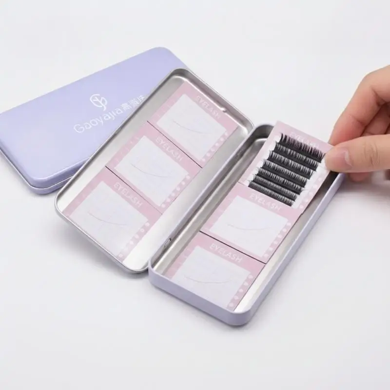 1 Set Storage Box Eyelash Grafting Table Display Box Pallet For Individual Suspended Magnetic Sheets Eyelash Protection Box