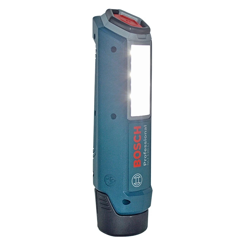 Imagem -05 - Bosch Gli 120-li Luz de Trabalho sem Fio 12v Portátil Recarregável Lanterna Led Lâmpada Ajustável Gancho Giratório