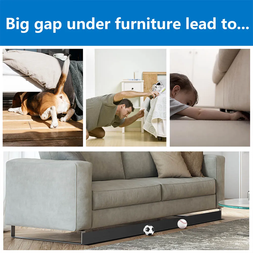 Adhesion Cuttable PVC Under Bed Blocker Small Ground Clearance Wide Applicability Tips For Use Package Contents