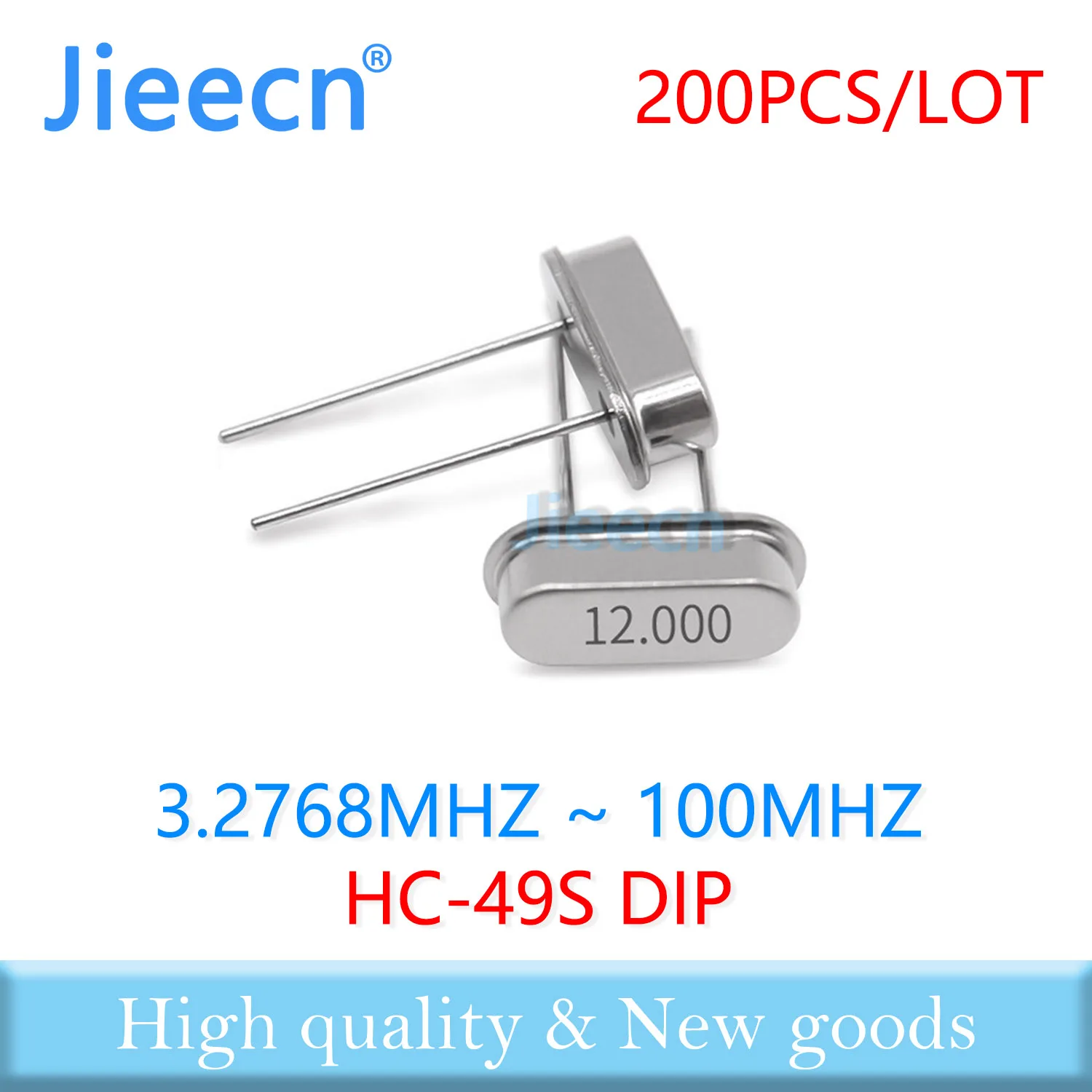 200PCS 49S HC-49S 3.2768MHZ - 100MHZ 3.579545 3.6864 4.032 13 16 18.432 24.576 27.12 32.768 DIP Passive crystal oscillator MHZ 