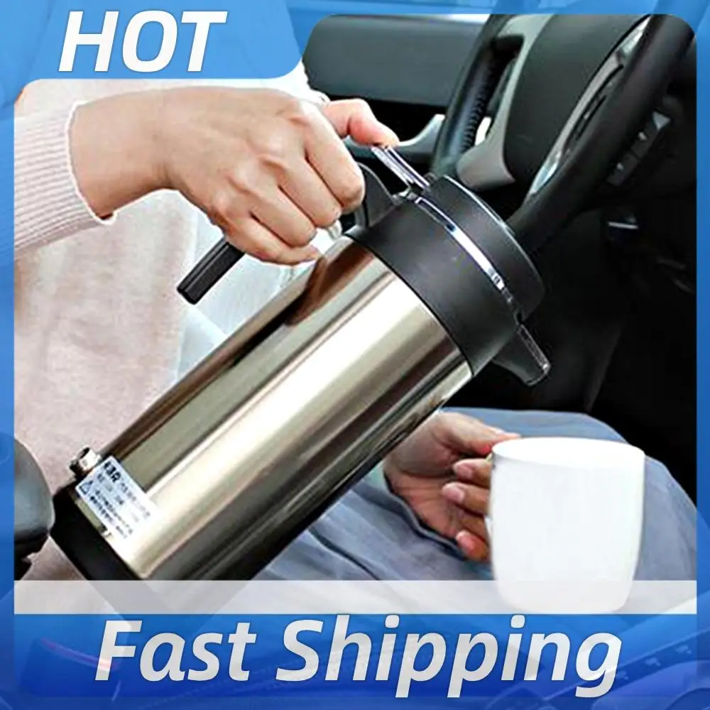 Hervidor de Agua Portátil para Auto de 1200 ML, Gran Capacidad, 12/24 V, Hervidor para Té y Café, Apagado Automático, Ebullición Rápida, para Viajes y Hogar