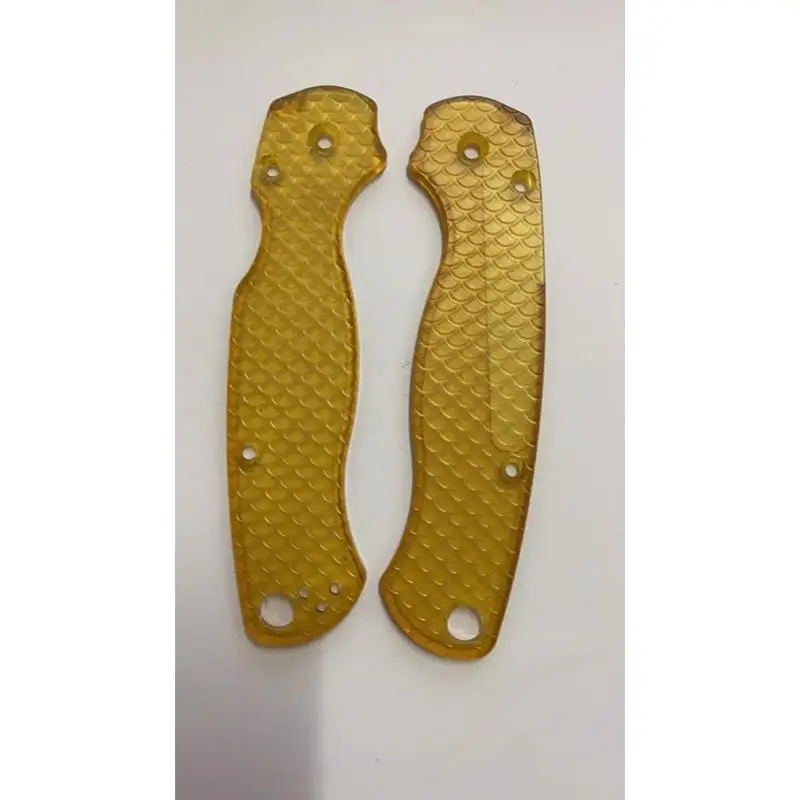 1 Pair PEI Material Grip Handle Scales for Spyderco C81 Paramilitary 2 C81 Para2 PM2 Knives