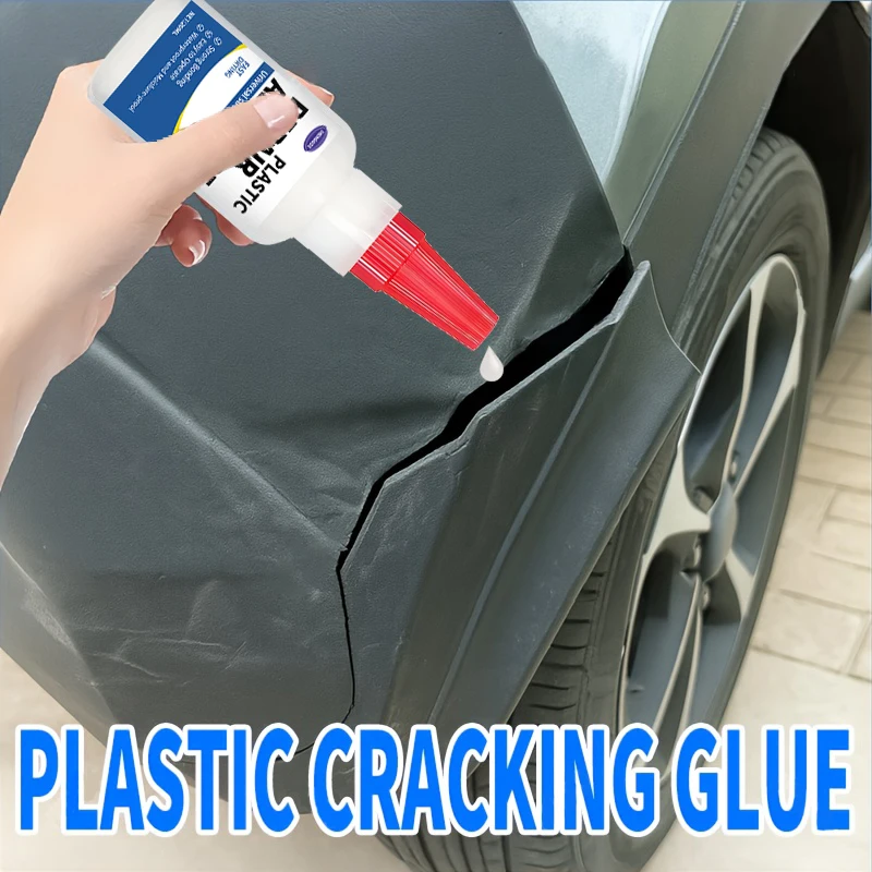 Car Bumper Glue - Special Adhesive for Plastic, Strong Special Glue for Universal Welding, Repairing Plastic Parts, Rearview Mirror Base, Repairing Damaged Cracks, Car Shell Plastic Adhesive