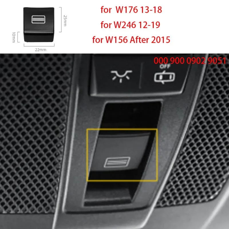 

Sunroof Window Button Roof For Mercedes GLA W156 Light Control Panel Switch Replacement For A B Class W176 A180 B200 GLA200