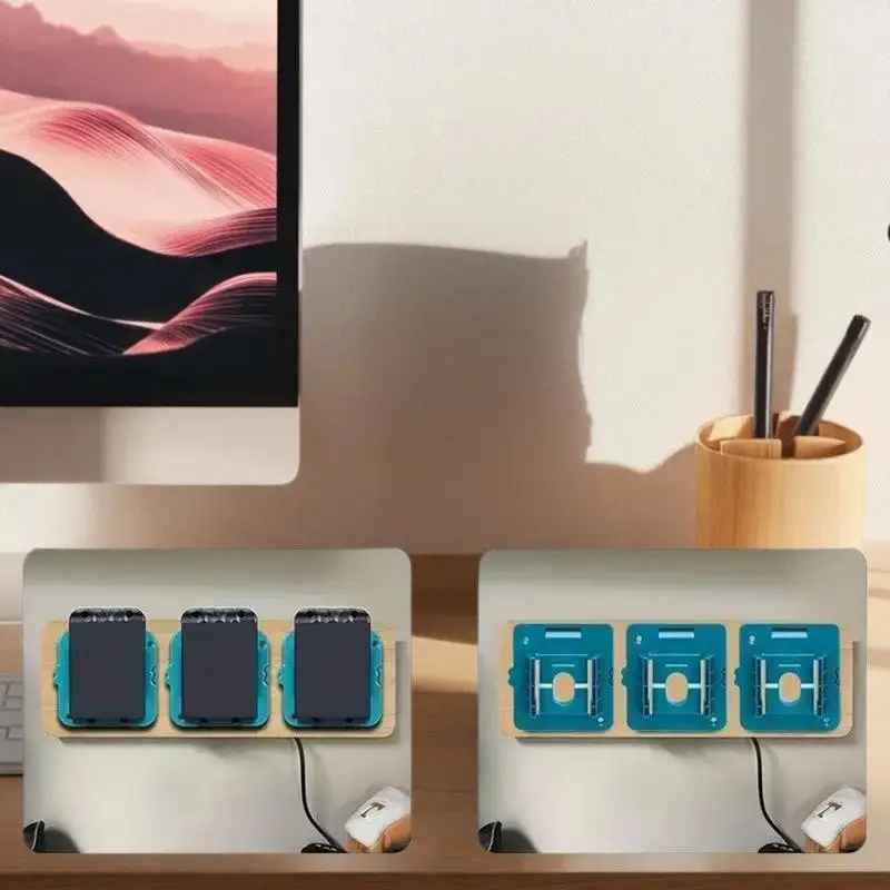 Sicherer 18-V-Batterieaufbewahrungshalter für BL1860 BL1850 BL1840 BL1830, mit Schrauben im Lieferumfang enthalten