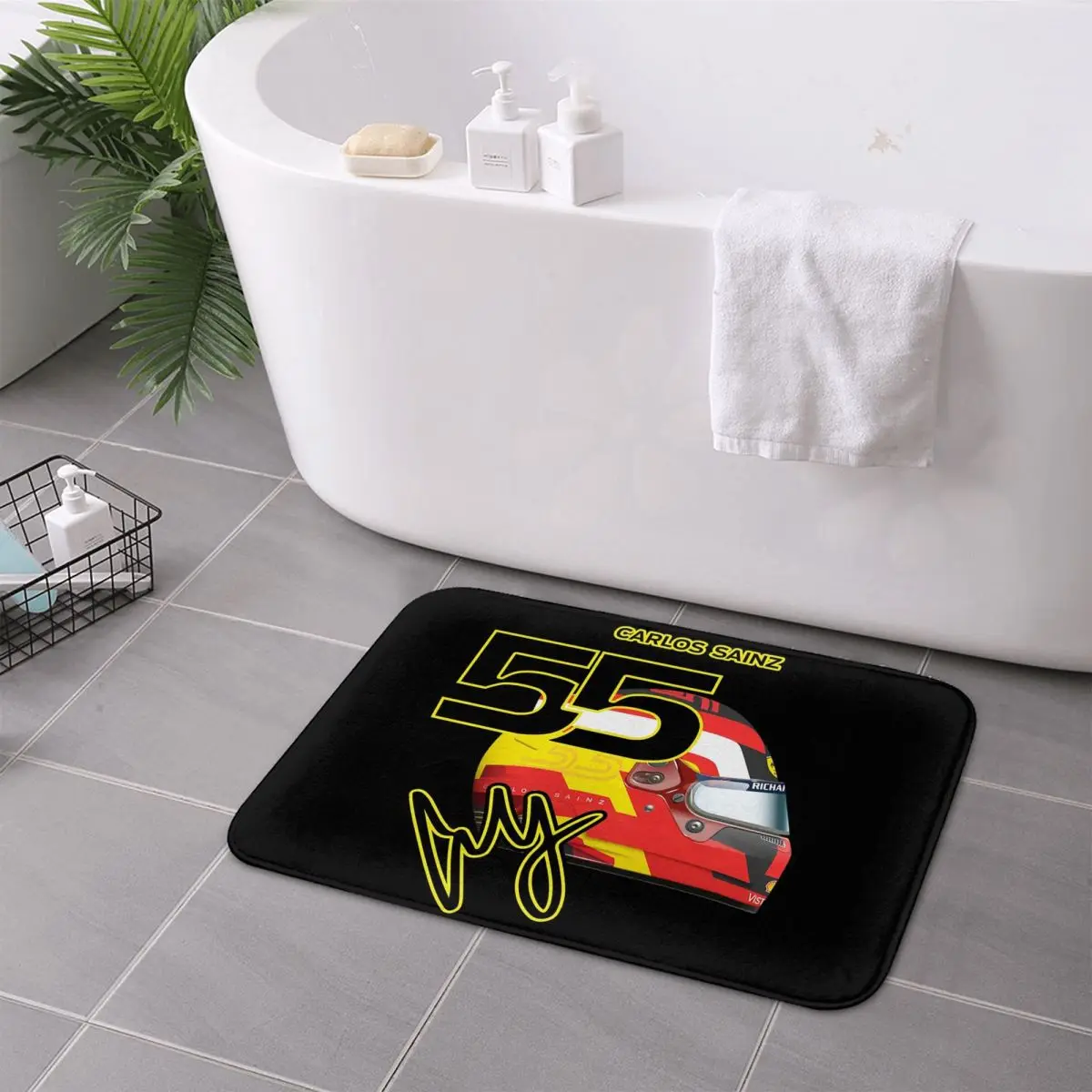 carlos-sainz-jr-f1-assinatura-grafico-escuro-antiderrapante-capacho-tapete-para-entrada-de-cozinha-casa-varanda-footpad-tapetes