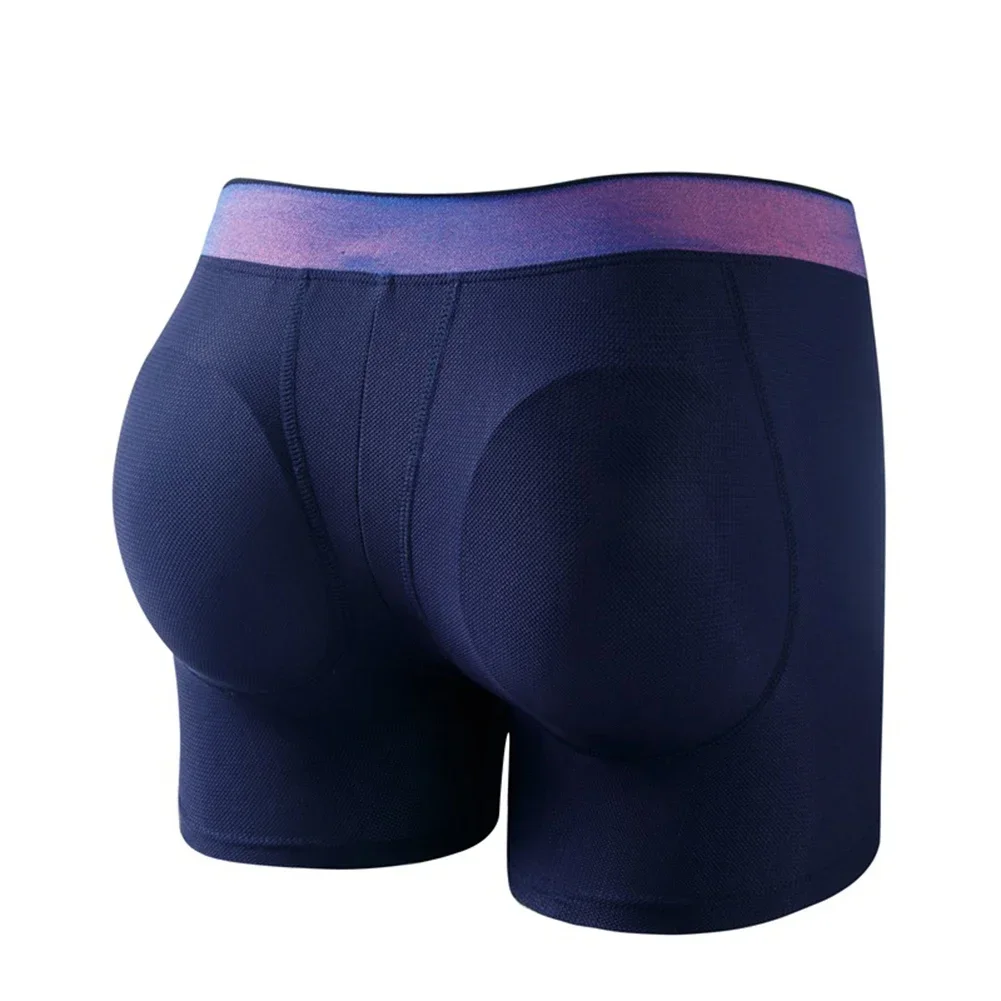 

Black Low Waist Underpants Men Boxer Briefs Solid Color Spring Summer Autumn Winter High Stretch Nightwear Regular Length Night