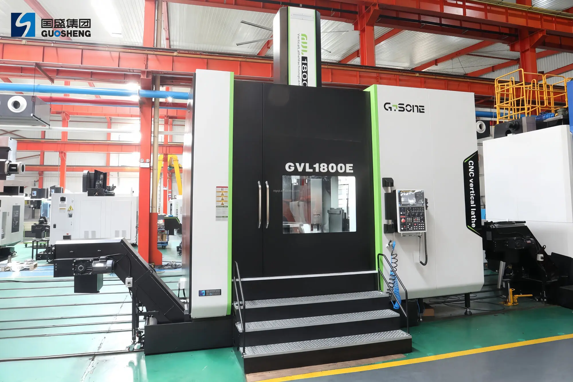 Disco De Freio Vertical CNC, Turning Hine para Processamento De Metal, Gvl1800e