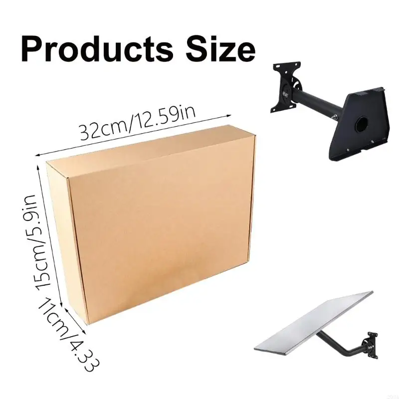 أقواس القمر الصناعي الدقيقات السهل التثبيت القابل للتعديل في الهواء الطلق حامل القمر الصناعي حامل المعدن لمستقبل Gen3 203A