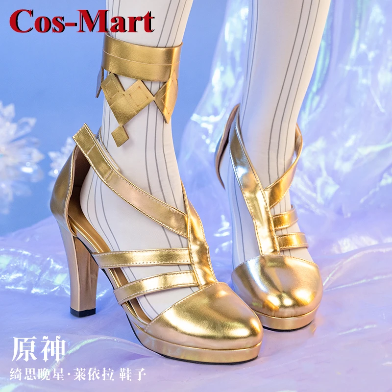 

Cos-Mart Game Genshin Impact Layla/Candace/Faruzan Shoes Cosplay Universal Combat Boots Role Play Used Accessories