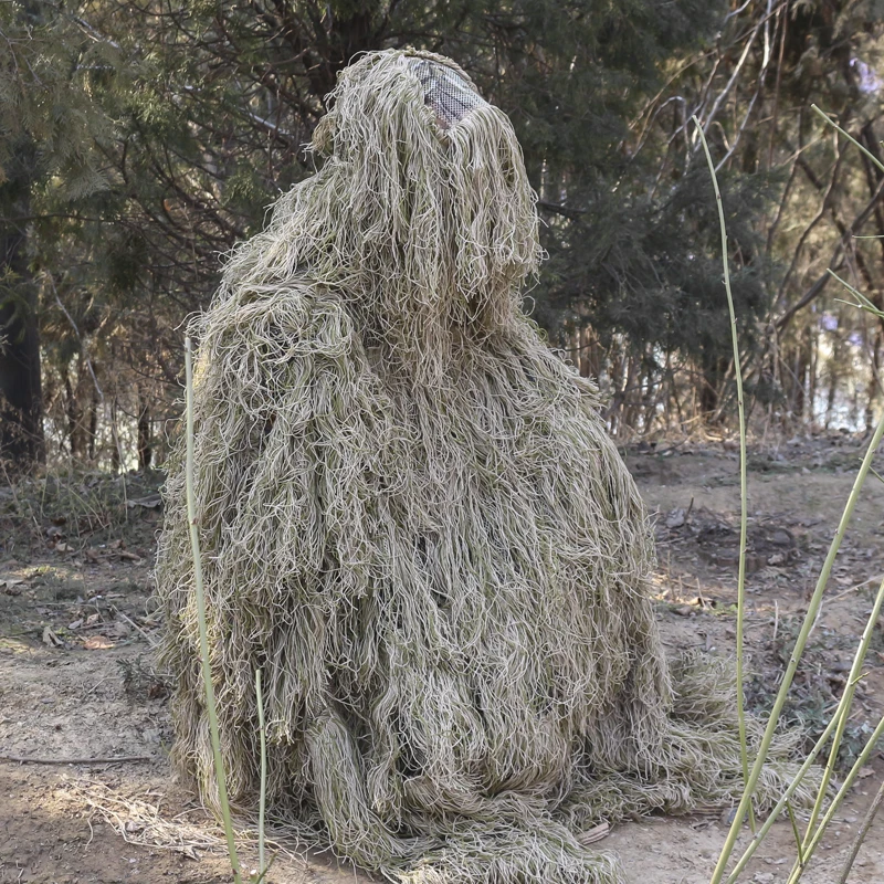 Photography Withered Grass Clothes Hunting Cloak Ghillie Suit Ghillie Clothes Camouflage Hunting Outdoor Jungle Hunting Poncho